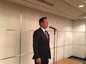 挨拶の山口本部長